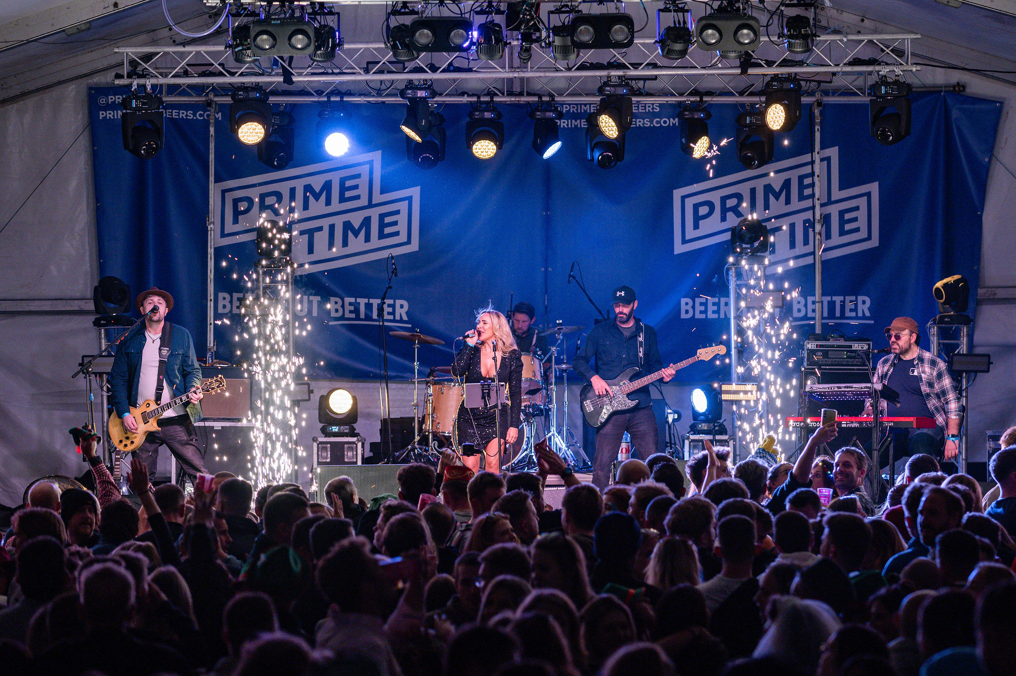 Shropshire Oktoberfest music stage Shropshire Oktoberfest music stage