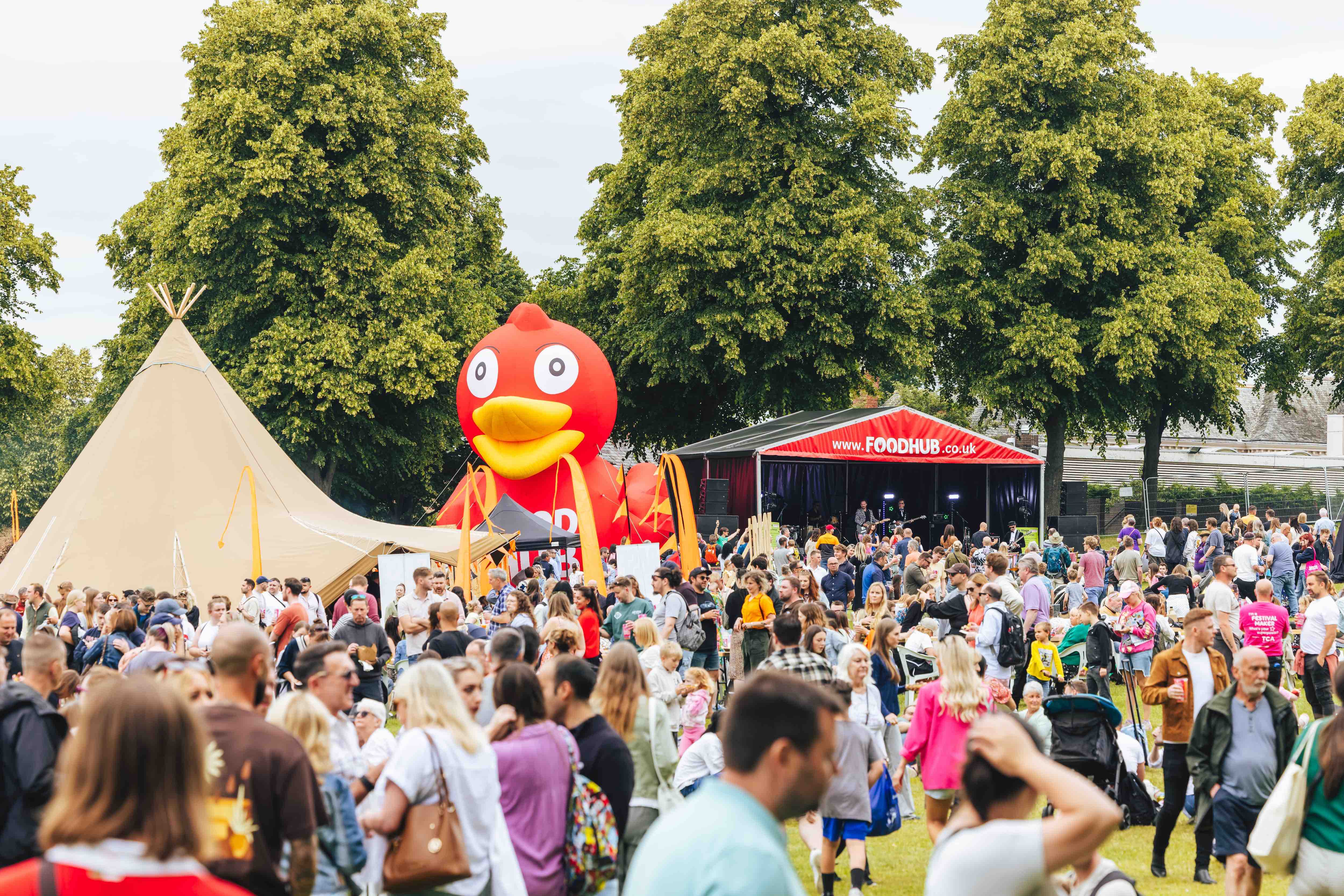 Shrewsbury Food Festival music stage Shrewsbury Food Festival music stage